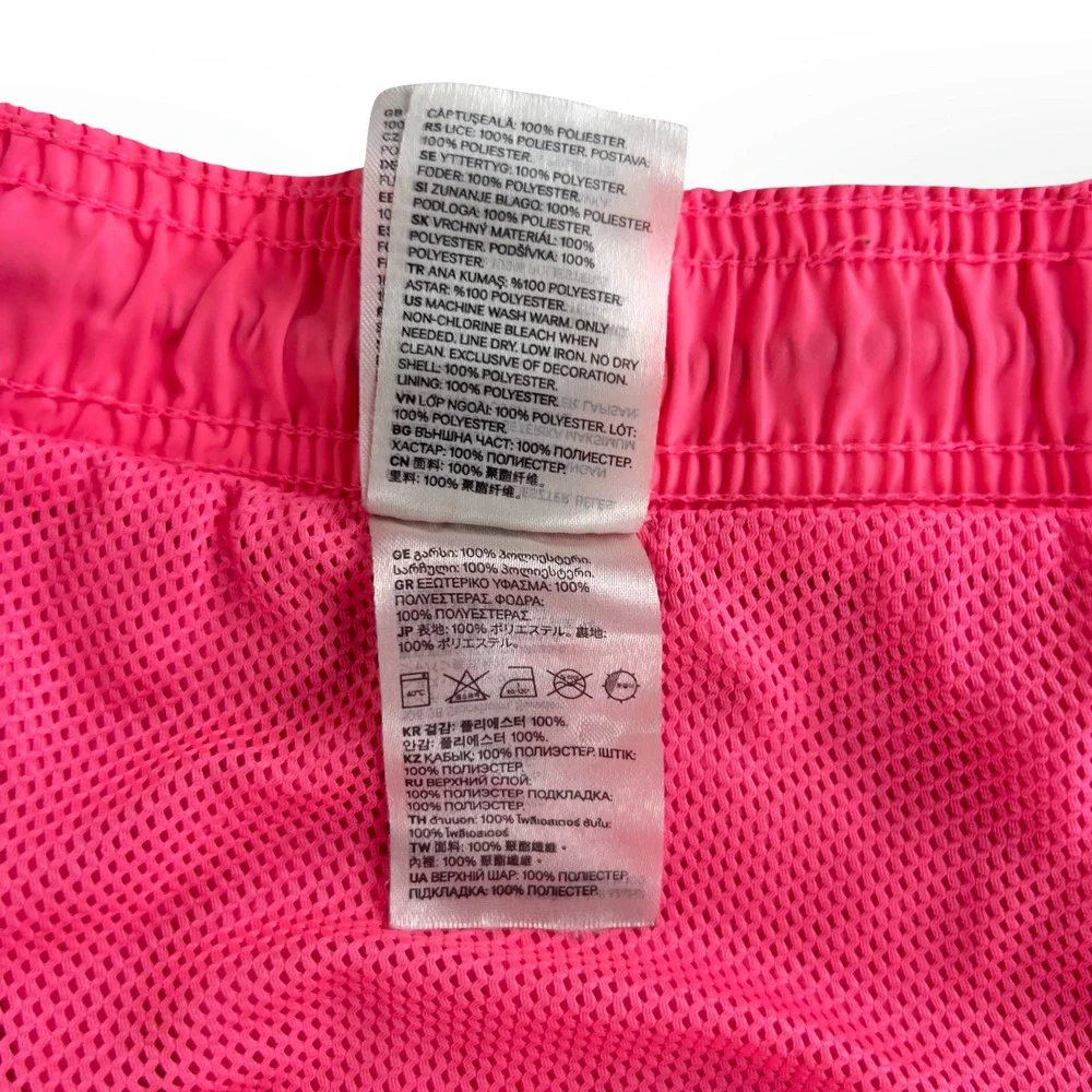 GUC H&M Mens XL Swim Trunks Shorts Lined Volley Beach Pool Neon Hot Pink
